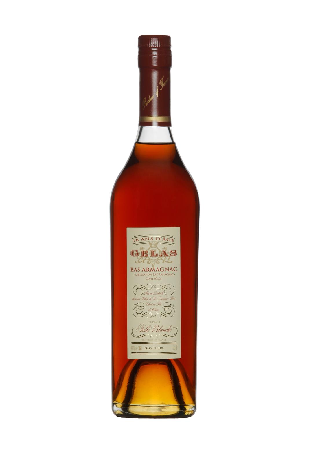 Gelas Bas-Armagnac 18 years 100% Folle Blanche 700ml 44.7% Unfiltered