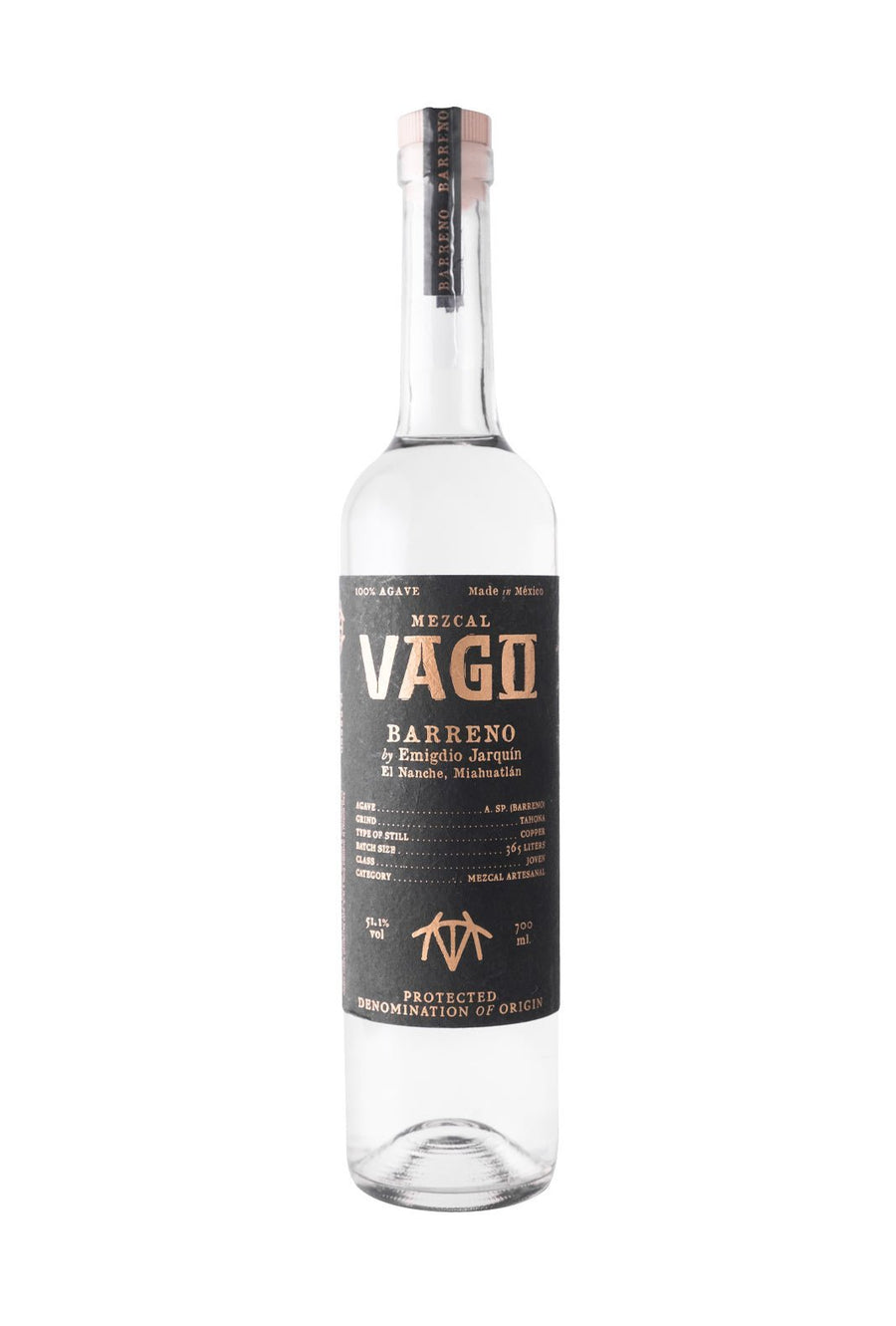 Vago Mezcal BARRENO JARQUIN 51.1% 700ml