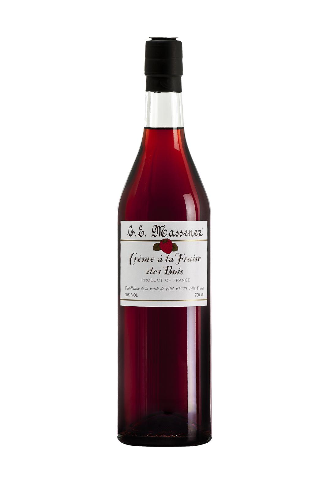 Massenez Crème de Fraise des Bois (Wild Strawberry) Liqueur 700ml - Caravan Wines & Spirits