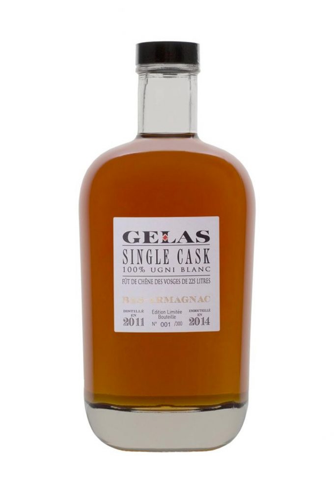 Gelas Bas-Armagnac 2011 Single Finish Oak Cask - Vosges (Black Forest) Ugni Blanc 3yrs 700ml 52.9%