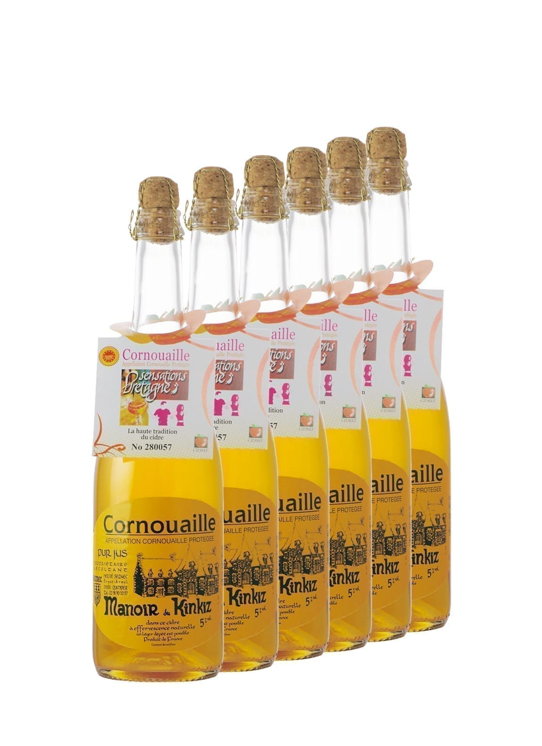 Manoir Kinkiz Cidre 'Cornouaille' (dry apple cider) 5.5% 375ml - x6 bottles