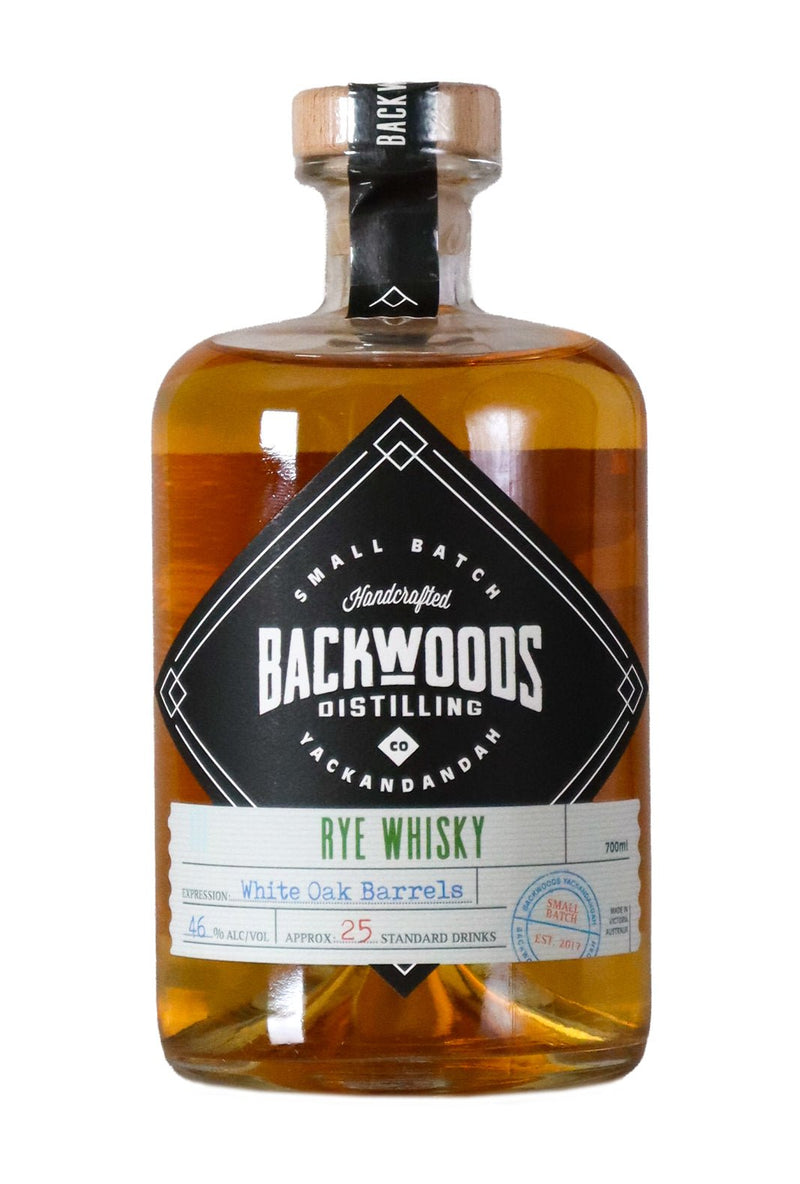 Backwoods Rye Whisky White Oak 46% 700ml