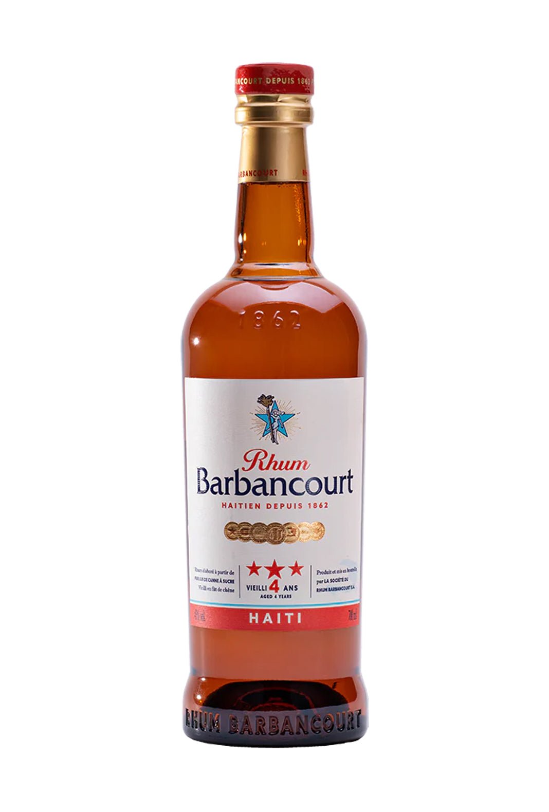 Barbancourt Rum 4yrs, 3 stars 40% 700ml - Caravan Wines & Spirits