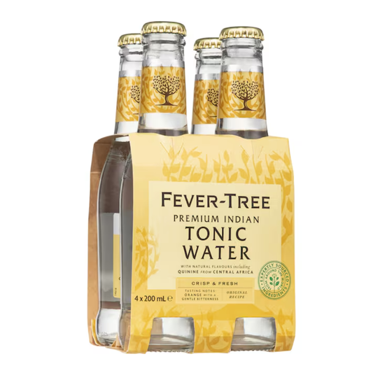 Fever Tree Indian Tonic Water 200ml 4 Pack