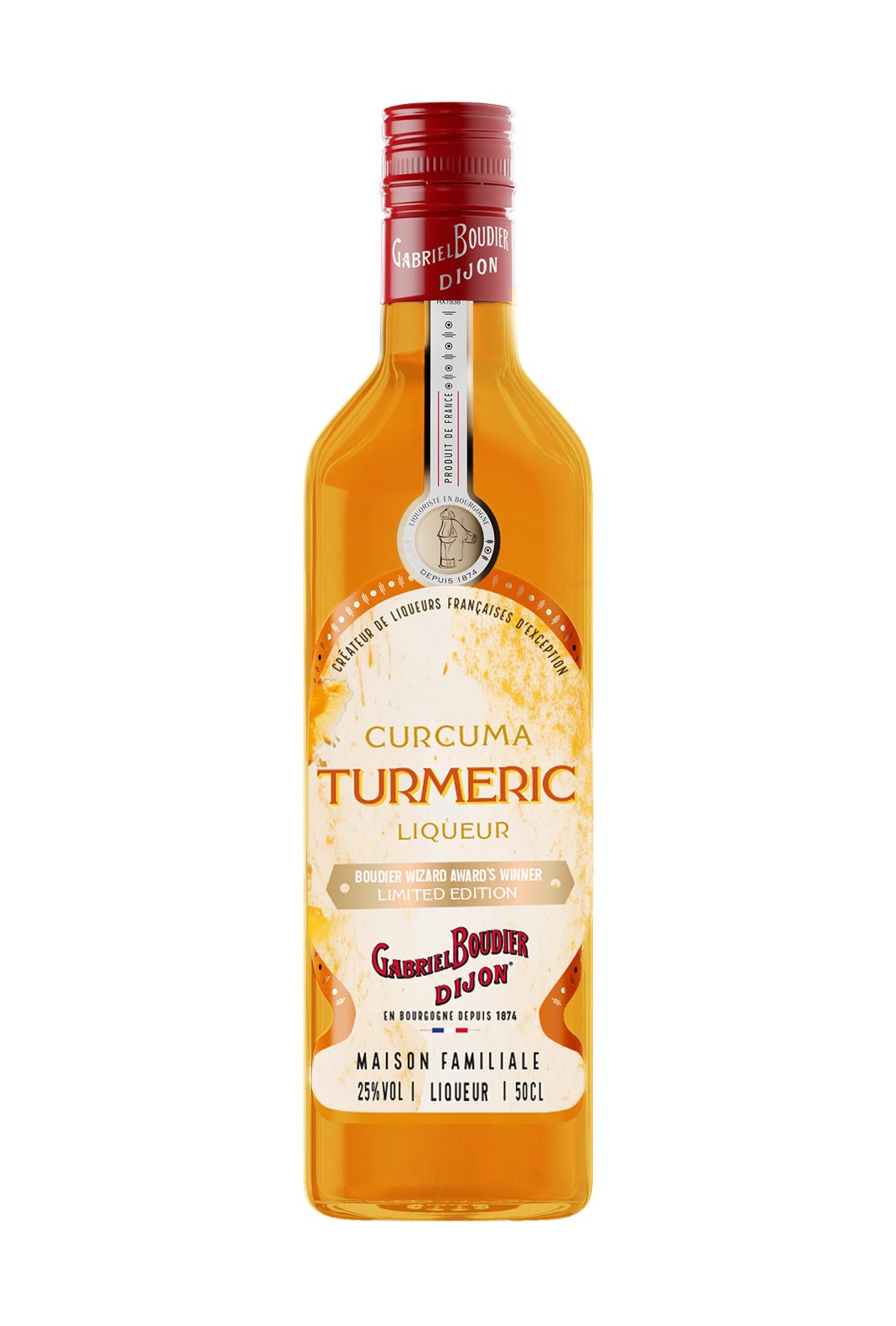 TURMERIC Liqueur Boudier Curcuma 25% 500ml
