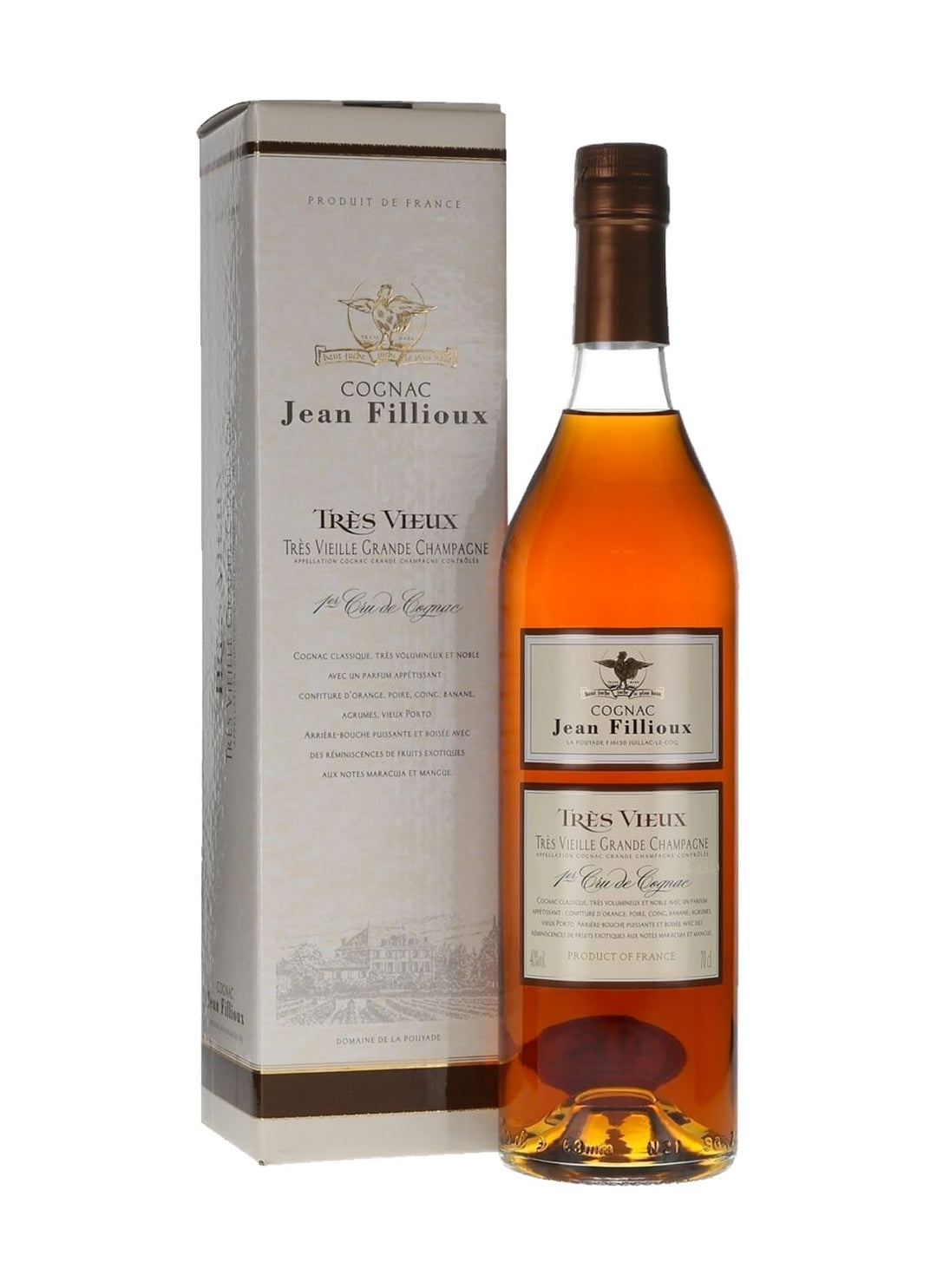 Jean Fillioux Cognac GC XO 25-30 Years Tres Vieux