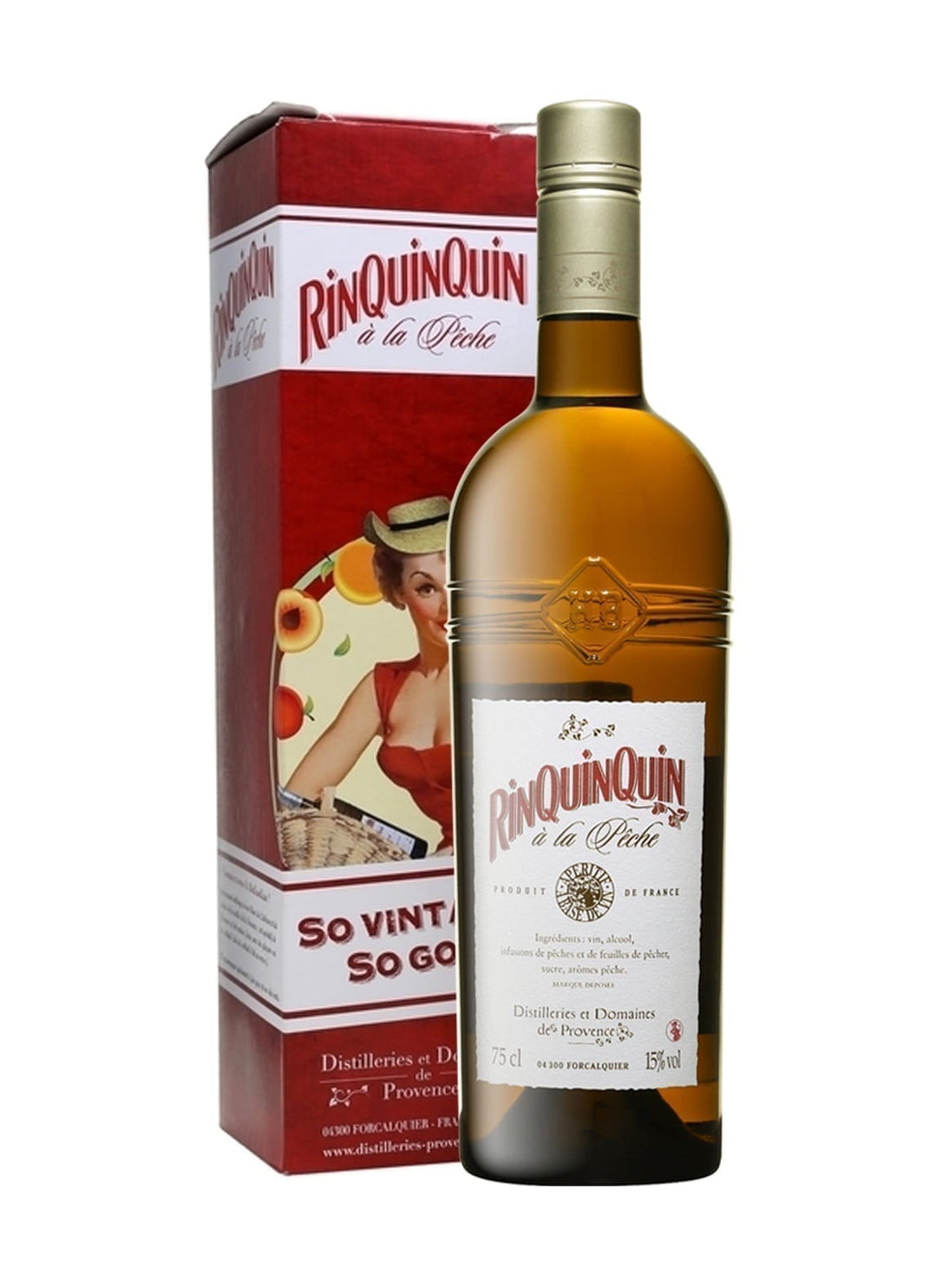 Distillerie et Domaines de Provence Aperitif 'Rinquinquin a la Peche' (Peach) - Caravan Wines & Spirits