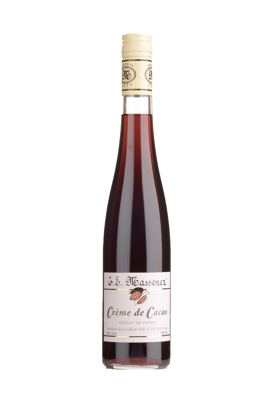Massenez Cacao (Dark Cocoa) Liqueur 500ml - Caravan Wines & Spirits