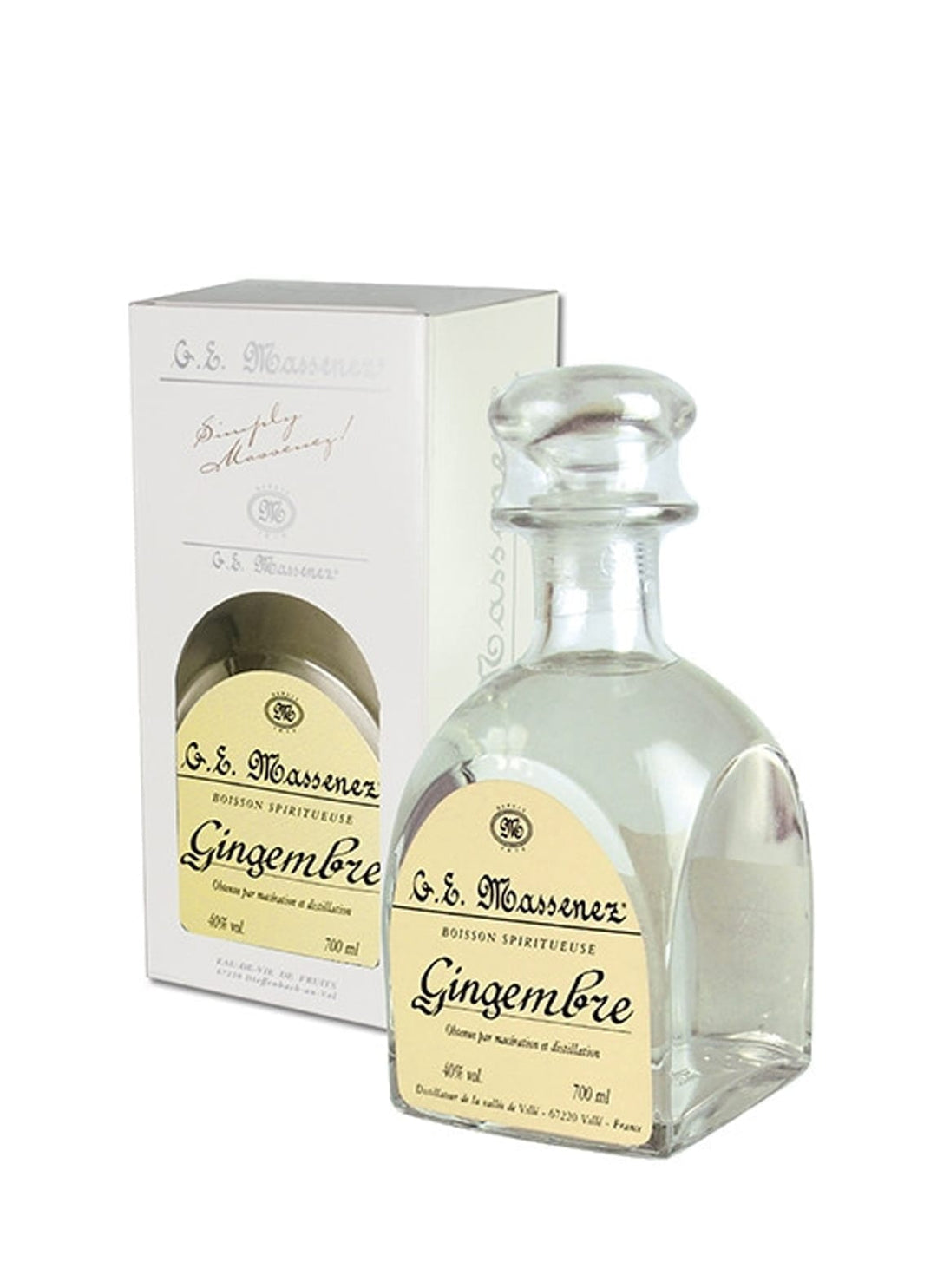 Massenez Eau de Vie de Gingembre (Ginger) Spirit CARAFE - Caravan Wines & Spirits