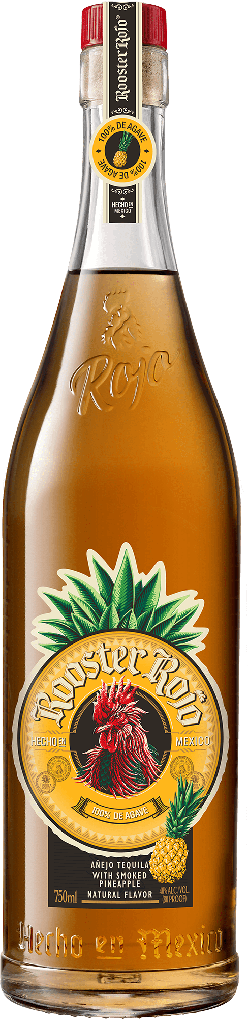Rooster Rojo Tequila Anejo Smoked Pineapple - Caravan Wines & Spirits