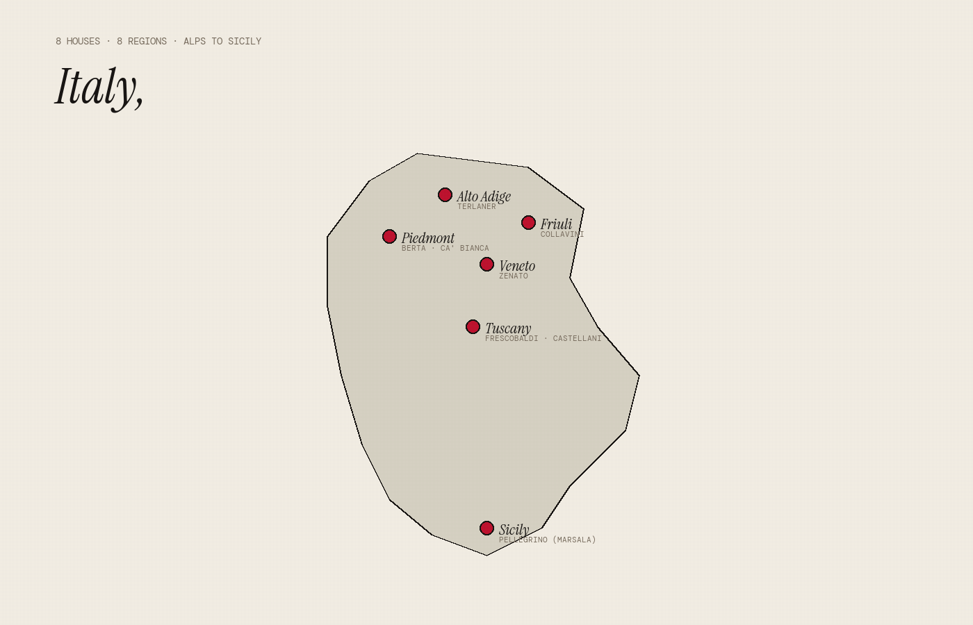 Italy region map